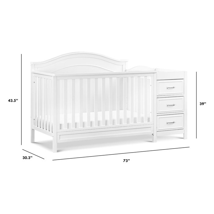DaVinci Charlie 4in1 Convertible Crib and Changer with Storage